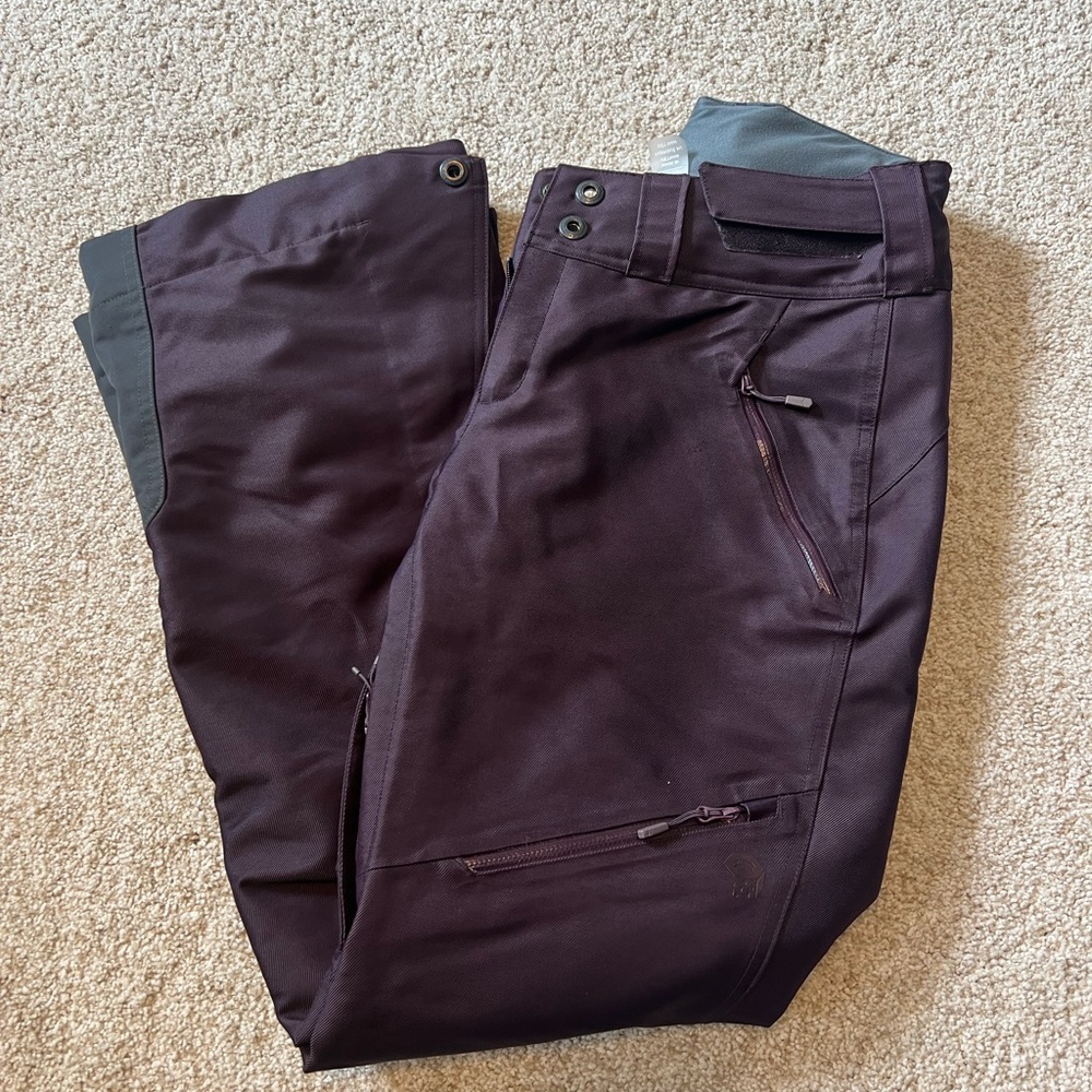 Mountain Hardwear Women’s Chute Insulated Pant - Small - Dark Tannin (Purple)